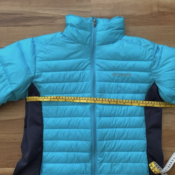 Columbia Blue Turquoise Women’s Large Full Zip Quilted Puffer Jacket - Picture 4 of 12